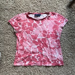 Y2K Style Trendy Jones New York Cropped Dyed Tee